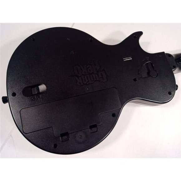 TESTED! Wii Guitar Hero Gibson Les Paul White Wireless Guitar w/ Strap & Game - Picture 4 of 10